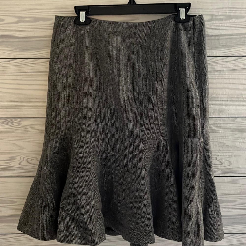 Chaps Midi Wool Skirt 8